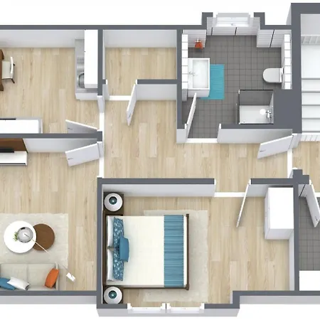 Apartmán Feddersen Living Kernsanierte - Gemuetlich - Netflix - Voll Ausgestattet - Zentral